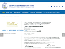 Tablet Screenshot of jcrc.org.ug
